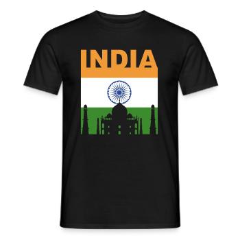 India house gift - Men's T-Shirt - black - Front - AI Model Male 178 light (178cm)