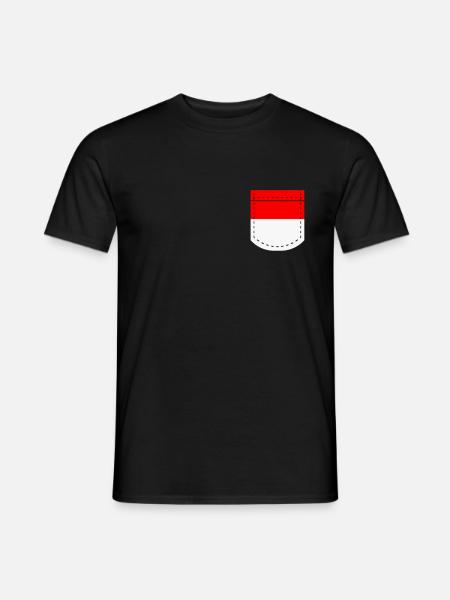 Indonesia Pocket Gift - Men's T-Shirt - black