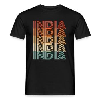 Gift For Residents of India - Men's T-Shirt - black - Front - AI Model Male 178 light (178cm)