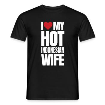 Indonesien Frau Geschenk - Männer T-Shirt - Schwarz - Vorne - AI Model Male 178 light (178cm)