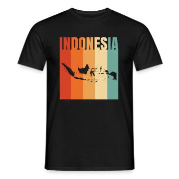 Indonésie Cityscape Cadeau - T-shirt homme - noir - Devant - AI Model Male 178 light (178cm)