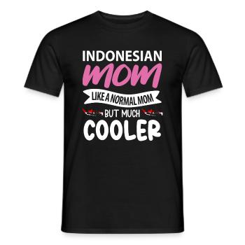 Indonesien Mama Geschenk - Männer T-Shirt - Schwarz - Vorne - AI Model Male 178 light (178cm)