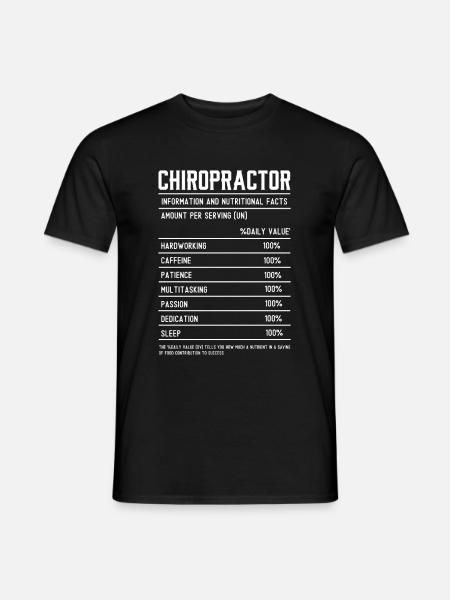 Chiropraktiker - Männer T-Shirt - Schwarz