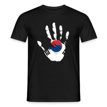 Support The South Korea Gift - Men's T-Shirt - black - Front - AI Model Male 178 light (178cm)