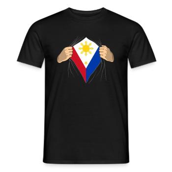 Proud Philippines gift - Men's T-Shirt - black - Front - AI Model Male 178 light (178cm)