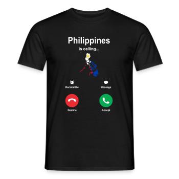 Travel Philippines Gift - Men's T-Shirt - black - Front - AI Model Male 178 light (178cm)
