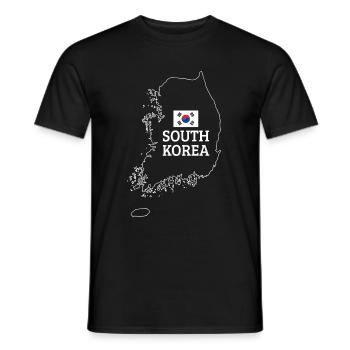 South Korea Home Pride Gift - Men's T-Shirt - black - Front - AI Model Male 178 light (178cm)