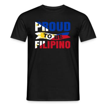 Stolz Darauf Ein Philippinisches Geschenk Zu Sein - Männer T-Shirt - Schwarz - Vorne - AI Model Male 178 light (178cm)