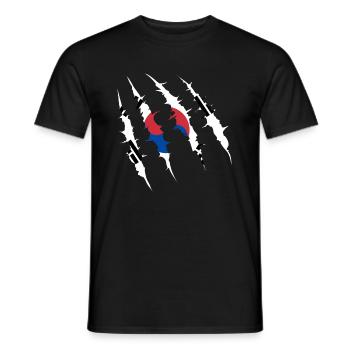 Travel South Korea Gift - Men's T-Shirt - black - Front - AI Model Male 178 light (178cm)