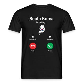 Adventurer South Korea Gift - Men's T-Shirt - black - Front - AI Model Male 178 light (178cm)
