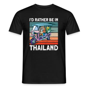 Tricycle Thailand Gift - Men's T-Shirt - black - Front - AI Model Male 178 light (178cm)