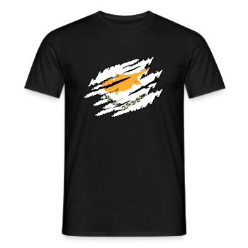 Zypern - Männer T-Shirt - Schwarz - Vorne - AI Model Male 178 light (178cm)