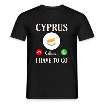 Zypern - Männer T-Shirt - Schwarz - Vorne - AI Model Male 178 light (178cm)