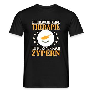 Zypern - Männer T-Shirt - Schwarz - Vorne - AI Model Male 178 light (178cm)