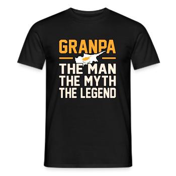 Zypern - Männer T-Shirt - Schwarz - Vorne - AI Model Male 178 light (178cm)