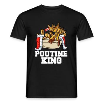Kanadische Poutine Pommes Frites Mittagessen - Männer T-Shirt - Schwarz - Vorne - AI Model Male 178 light (178cm)