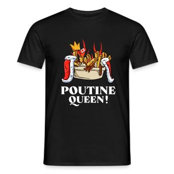 Kanadische Poutine Pommes Frites Mittagessen - Männer T-Shirt - Schwarz - Vorne - AI Model Male 178 light (178cm)