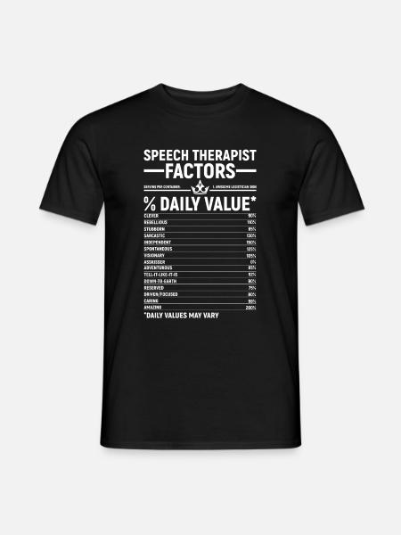 Sprachtherapeut Logopäde Geschenk - Männer T-Shirt - Schwarz