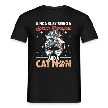 Sprachtherapeut Logopäde Geschenk - Männer T-Shirt - Schwarz - Vorne - AI Model Male 178 light (178cm)