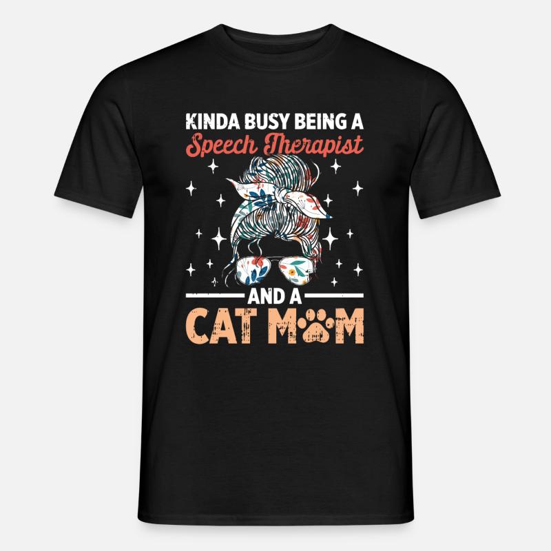 Sprachtherapeut Logopäde Geschenk - Männer T-Shirt - Schwarz