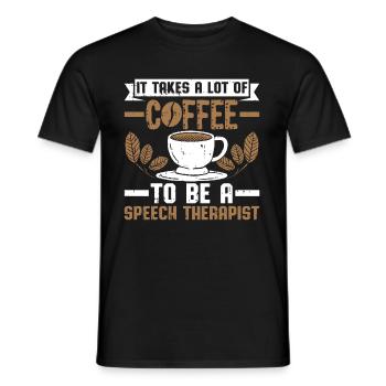 Sprachtherapeut Logopäde Geschenk - Männer T-Shirt - Schwarz - Vorne - AI Model Male 178 light (178cm)