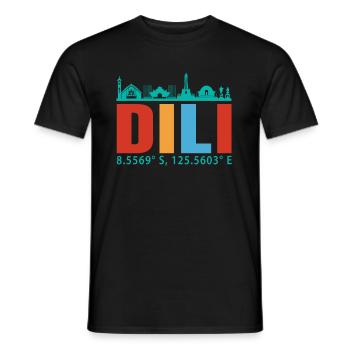 Dili - T-shirt homme - noir - Devant - AI Model Male 178 light (178cm)