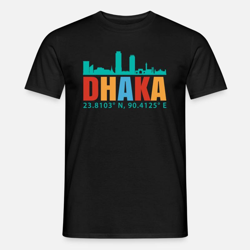 Dhaka - Männer T-Shirt - Schwarz