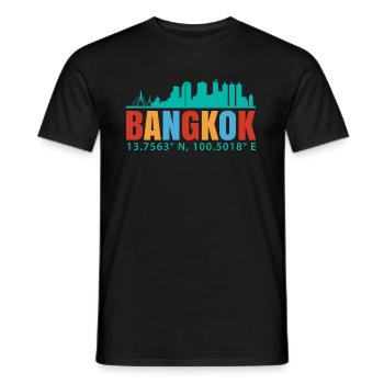 Bangkok - T-shirt homme - noir - Devant - AI Model Male 178 light (178cm)