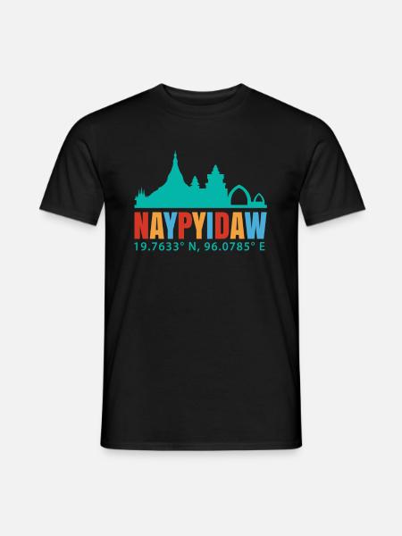Naypyidaw - Männer T-Shirt - Schwarz