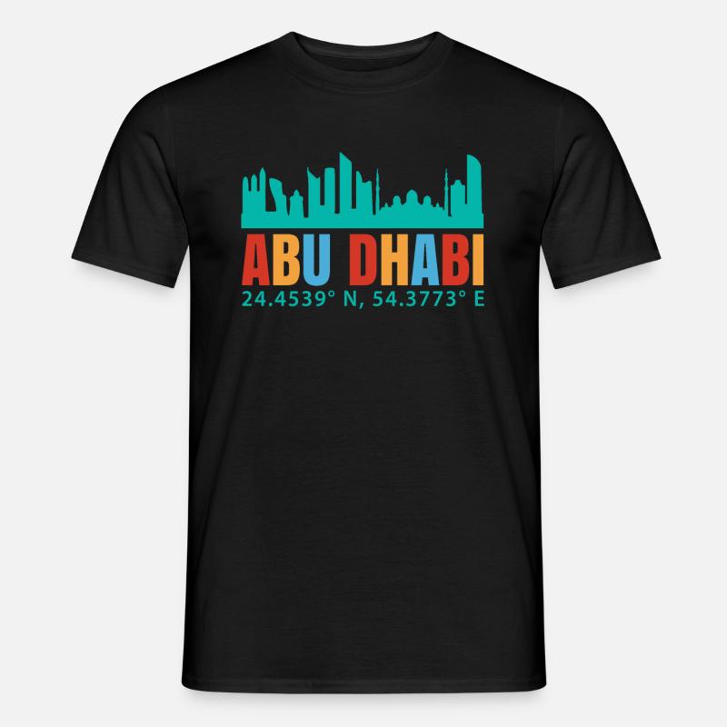 Abu Dhabi - Männer T-Shirt - Schwarz
