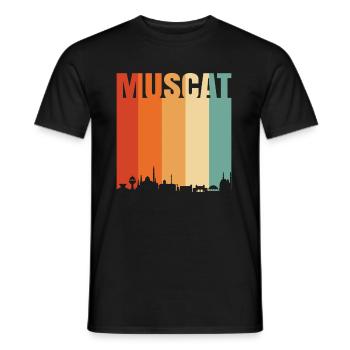 Muscat - Men's T-Shirt - black - Front - AI Model Male 178 light (178cm)