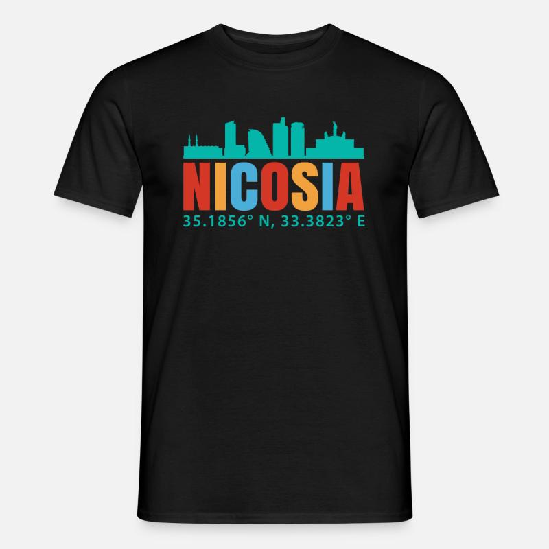 Nikosia - Männer T-Shirt - Schwarz