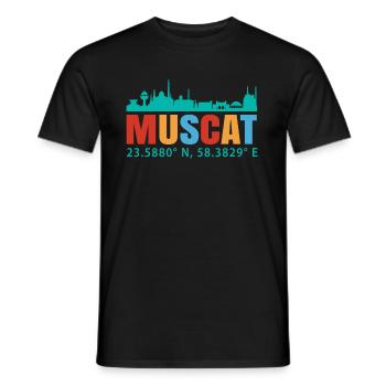 Muscat - Men's T-Shirt - black - Front - AI Model Male 178 light (178cm)