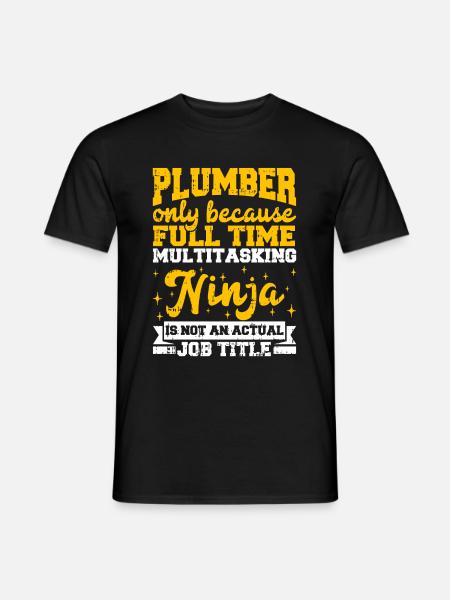 Klempner - Männer T-Shirt - Schwarz