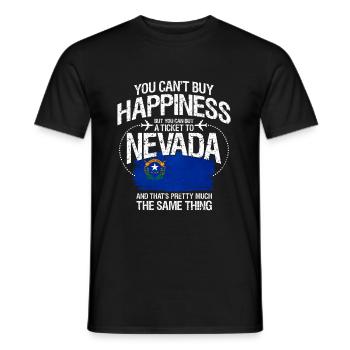 Nevada - Men's T-Shirt - black - Front - AI Model Male 178 light (178cm)