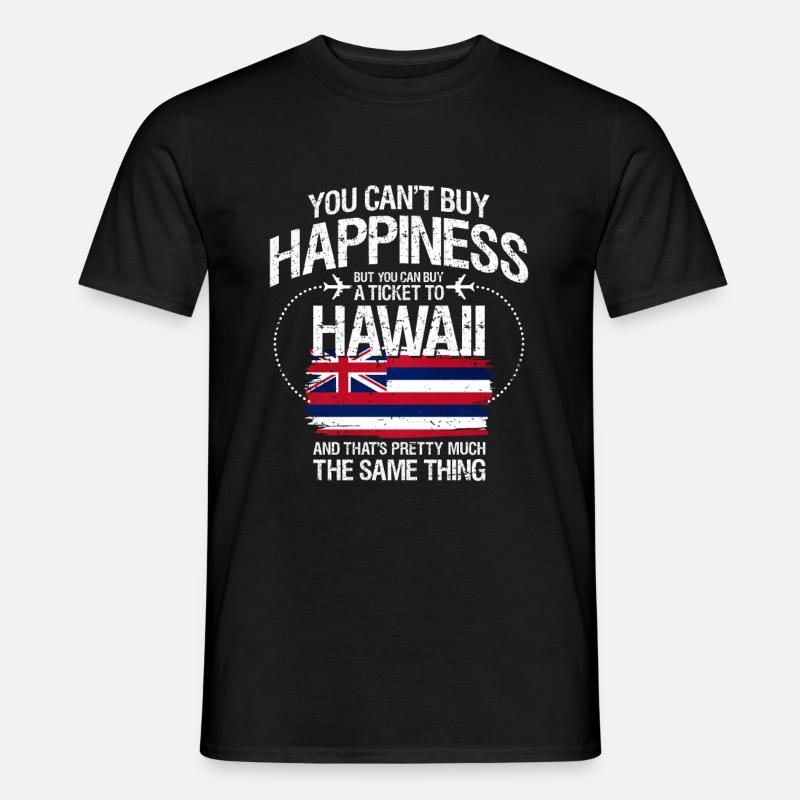 Hawaii - Männer T-Shirt - Schwarz