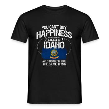 Idaho - Männer T-Shirt - Schwarz - Vorne - AI Model Male 178 light (178cm)