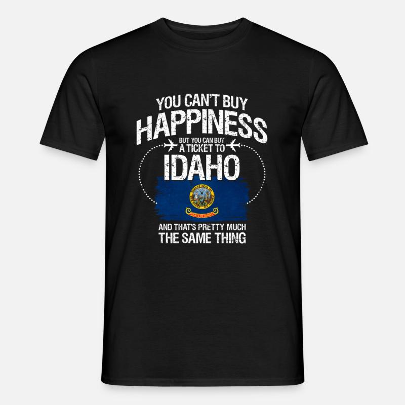 Idaho - Männer T-Shirt - Schwarz
