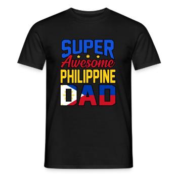 Philippinen - Männer T-Shirt - Schwarz - Vorne - AI Model Male 178 light (178cm)