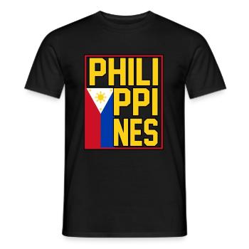 Philippinen - Männer T-Shirt - Schwarz - Vorne - AI Model Male 178 light (178cm)