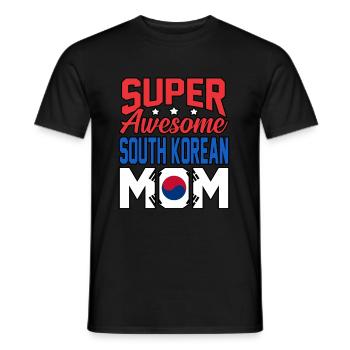 Südkorea - Männer T-Shirt - Schwarz - Vorne - AI Model Male 178 light (178cm)