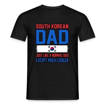 Südkorea - Männer T-Shirt - Schwarz - Vorne - AI Model Male 178 light (178cm)