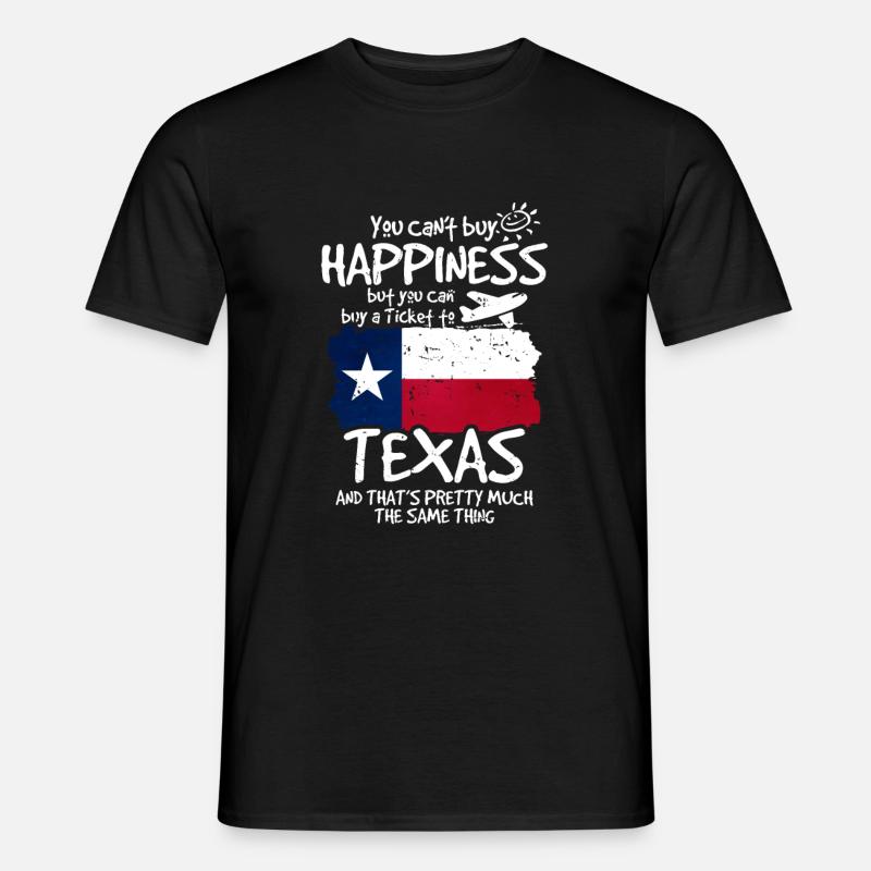 Texas - Männer T-Shirt - Schwarz