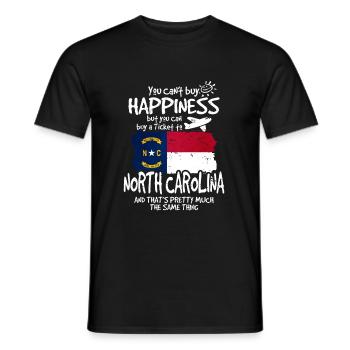 North Carolina - Männer T-Shirt - Schwarz - Vorne - AI Model Male 178 light (178cm)