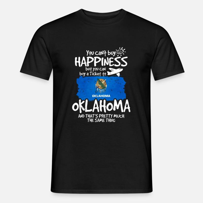 Oklahoma - Männer T-Shirt - Schwarz
