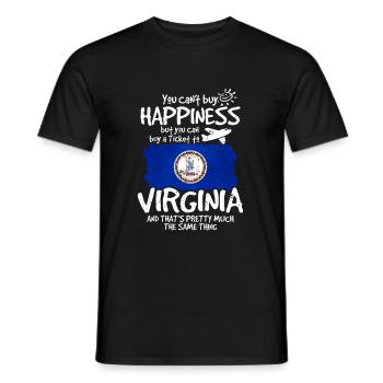 Virginie - T-shirt homme - noir - Devant - AI Model Male 178 light (178cm)