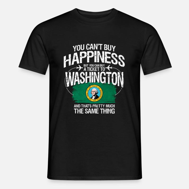 Washington - Männer T-Shirt - Schwarz