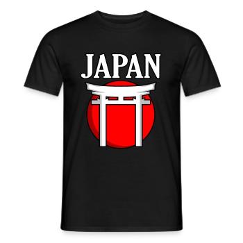 Japan - Männer T-Shirt - Schwarz - Vorne - AI Model Male 178 light (178cm)