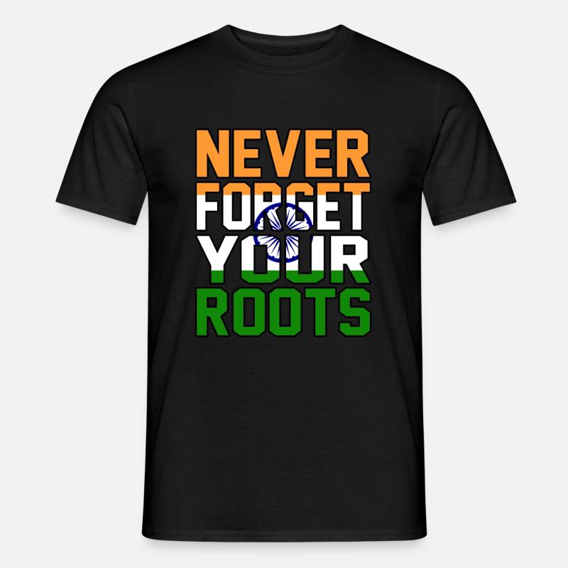 Indien - Männer T-Shirt - Schwarz