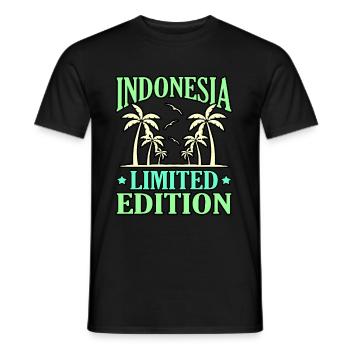 Indonésie - T-shirt homme - noir - Devant - AI Model Male 178 light (178cm)